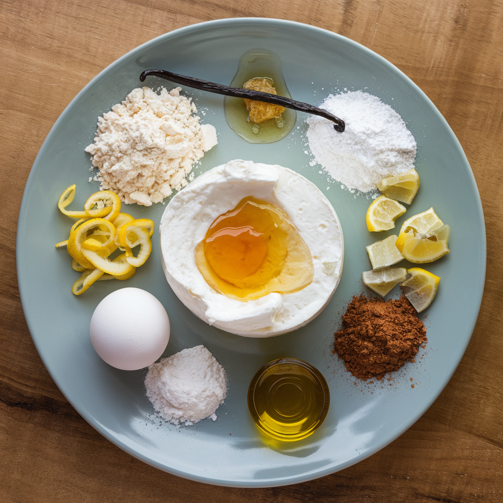 Ingredients for Greek Honey Cake