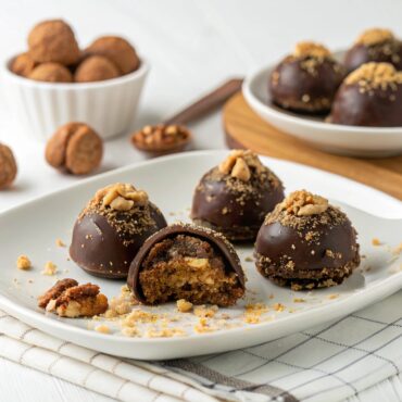 Walnut and biscuit Chocolate Truffles (Troufakia) Recipe