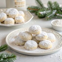 Easiest Homemade Kourabiedes (Christmas Greek Butter Cookies) Recipe