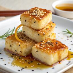 Fried Feta with Honey and Sesame Seeds Recipe