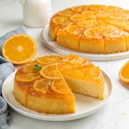 Traditional Greek Orange Cake with Syrup (Portokalopita) Recipe