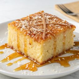 Greek Ravani / Revani (Coconut cake with syrup) Recipe