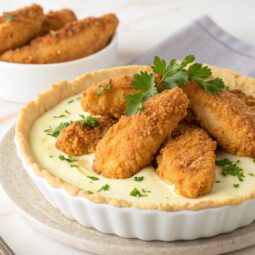 Crispiest oven-baked Chicken Fingers in Amazing Yogurt Crust Recipe