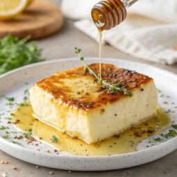 Saganaki (Pan-seared Greek cheese appetizer) Recipe