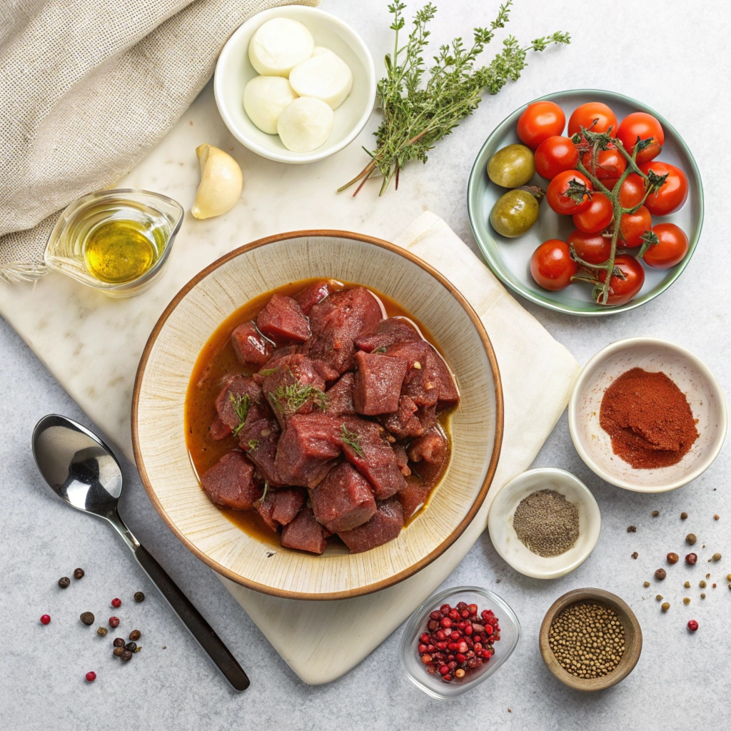 Ingredients for Greek Beef Stifado