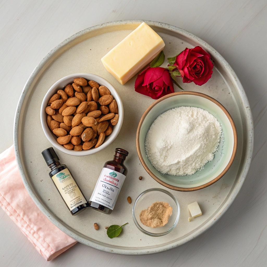 Ingredients for Greek Christmas Butter Cookies