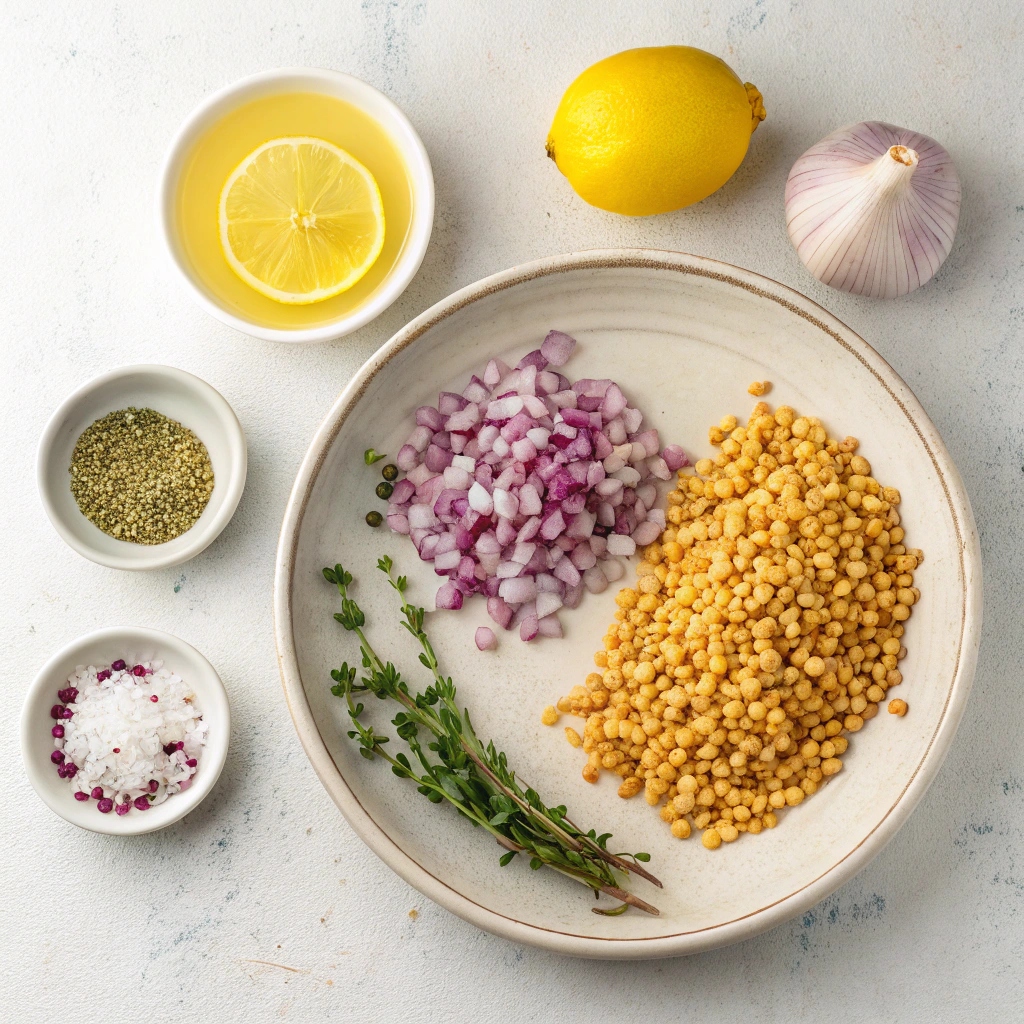 Ingredients for Greek Fava