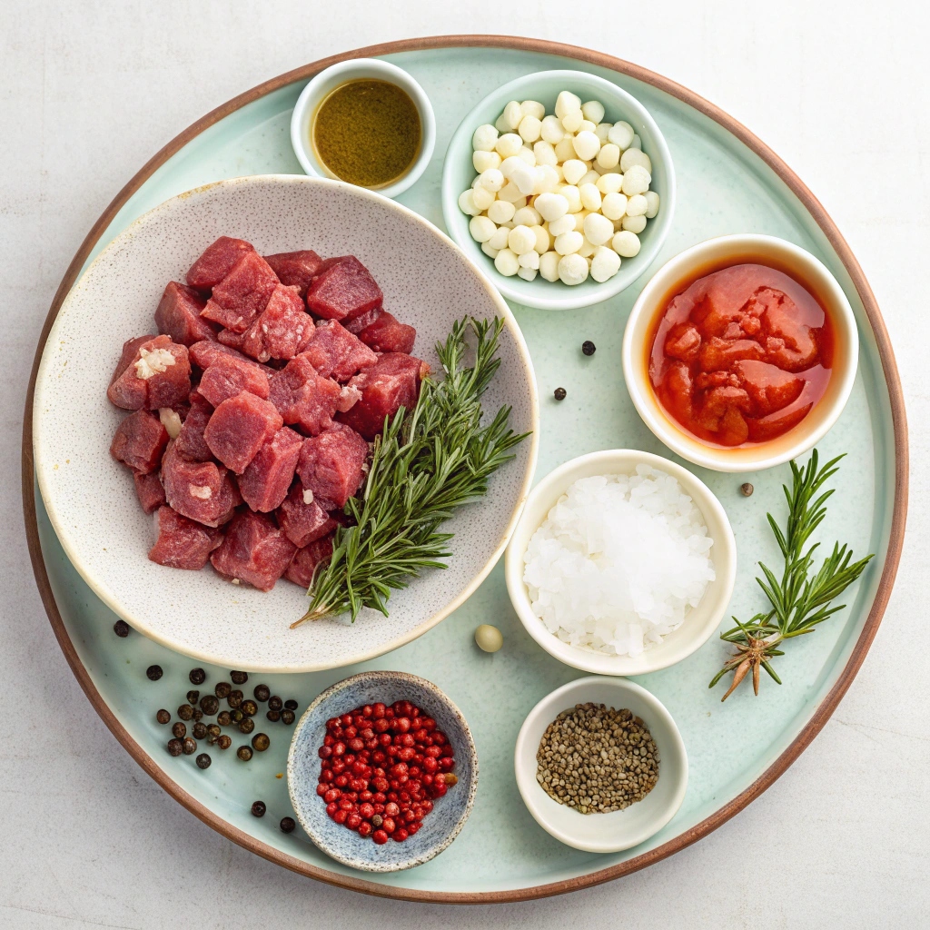 Ingredients for Greek Lamb Stifado