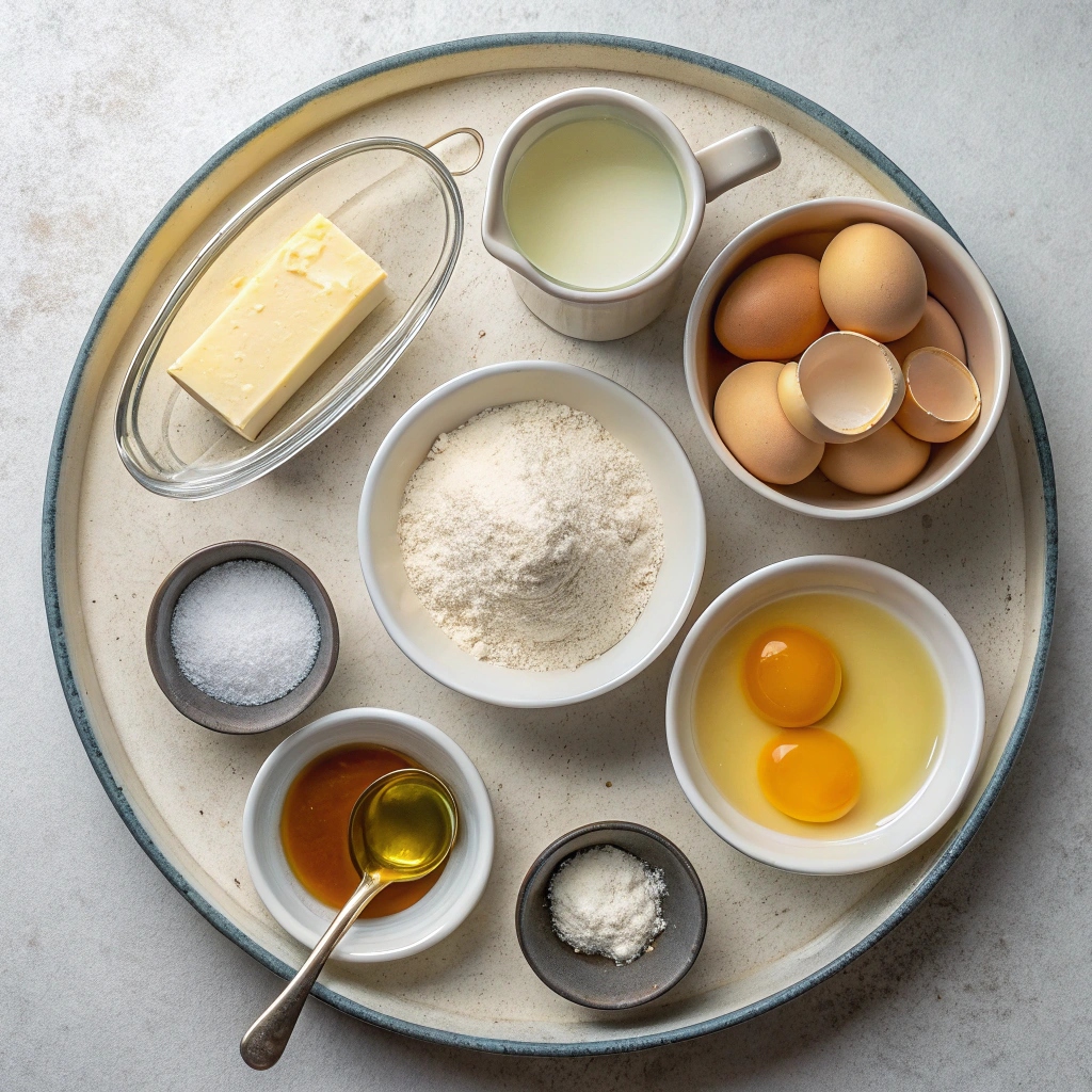 Ingredients for Tulumba (Syrupy Fried Pastries)