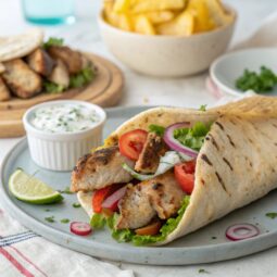 Homemade Greek Pork Gyros Souvlaki