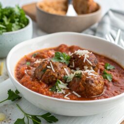 Greek Meatballs in Tomato Sauce (Keftedes Giouvetsi) Recipe