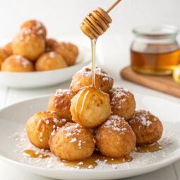 Delicious Lenten Greek Honey puffs (Loukoumades) Recipe