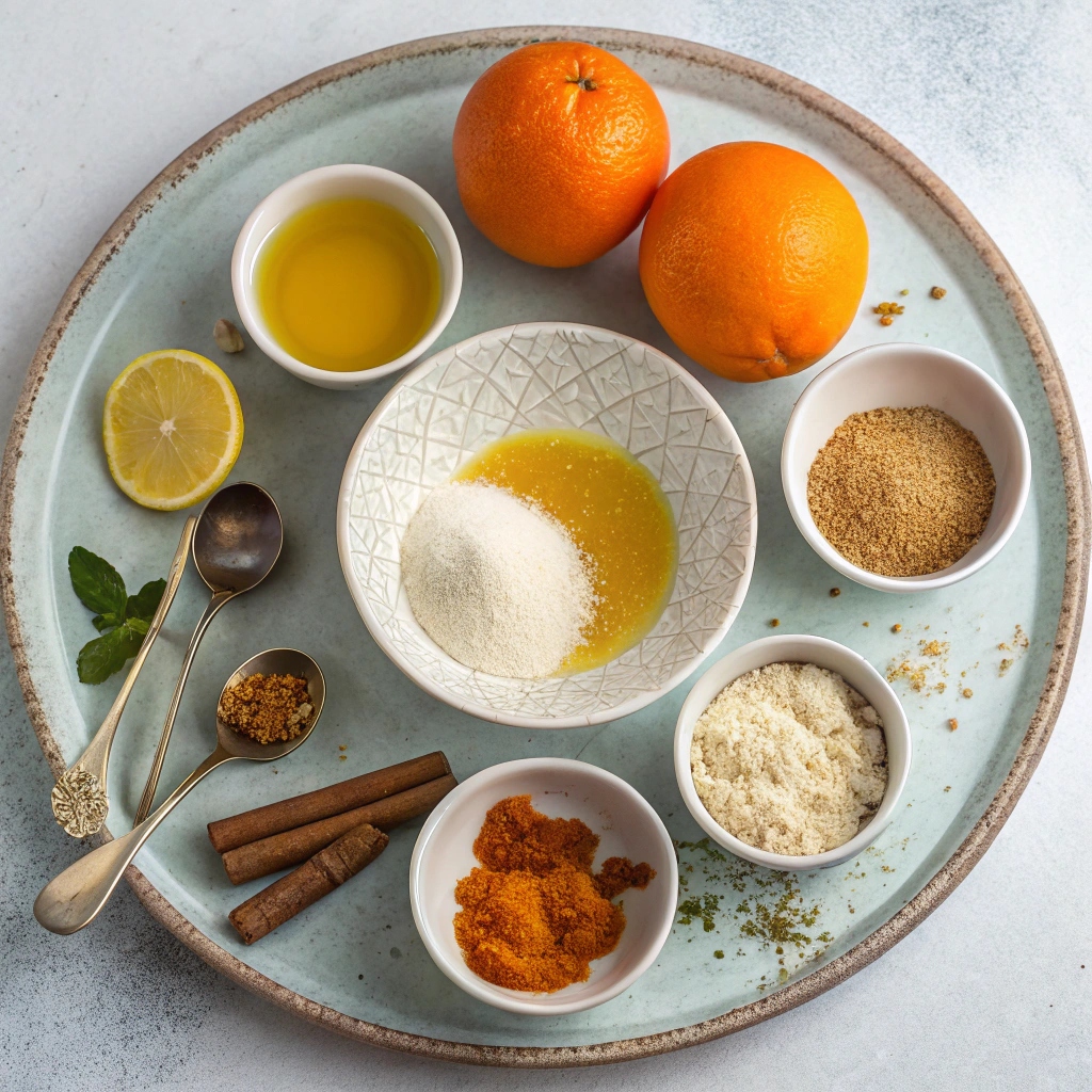 Ingredients for Greek Olive Oil Cookies