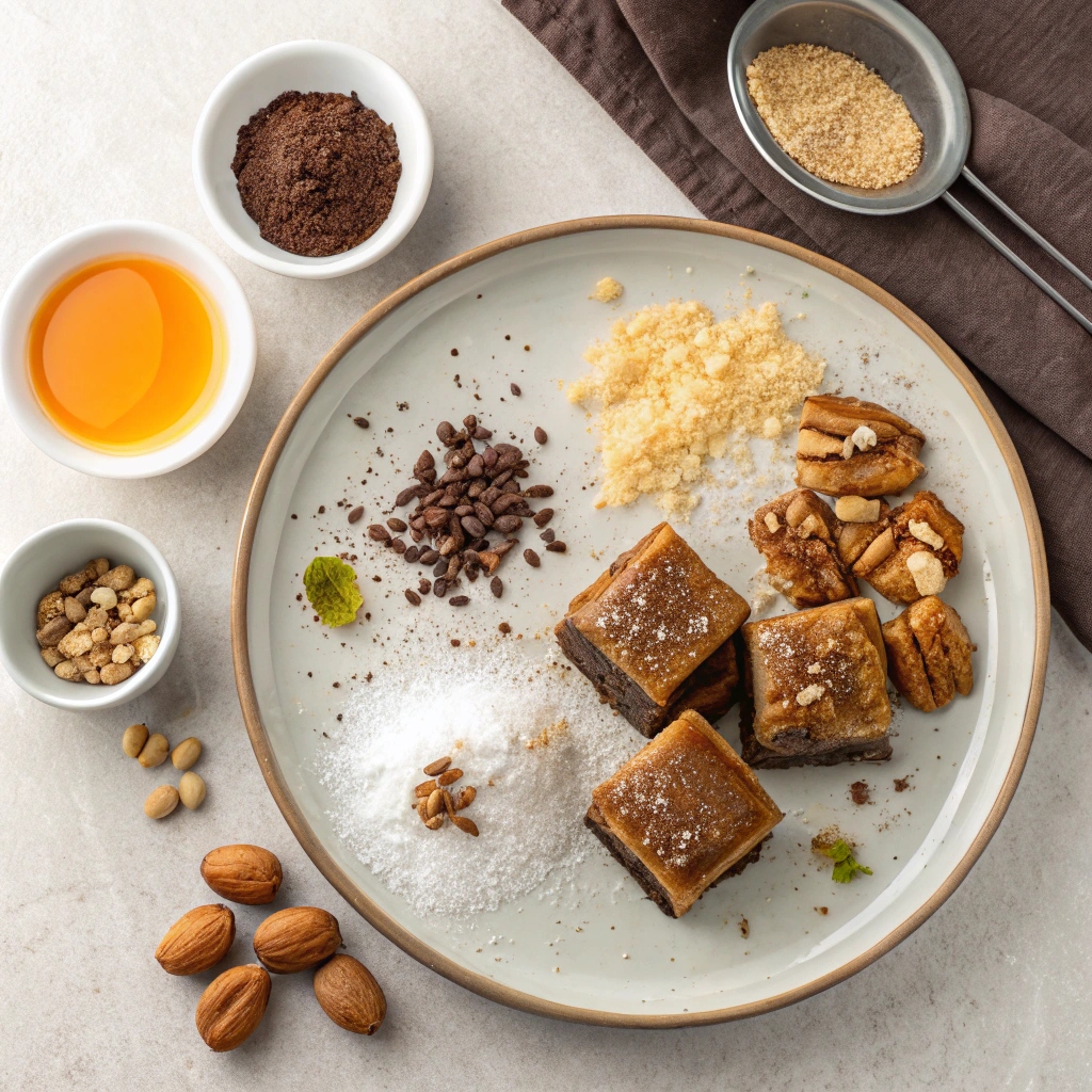 Ingredients for Chocolate Baklava