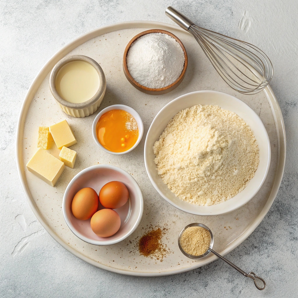 Ingredients for Traditional Greek Easter Bread (Tsoureki)