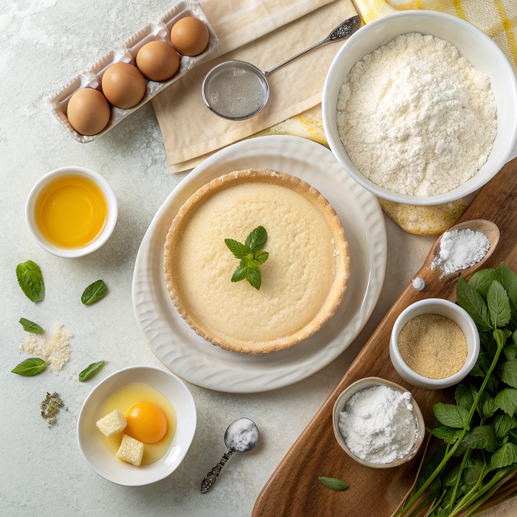 Ingredients for Traditional Cypriot Flaouna