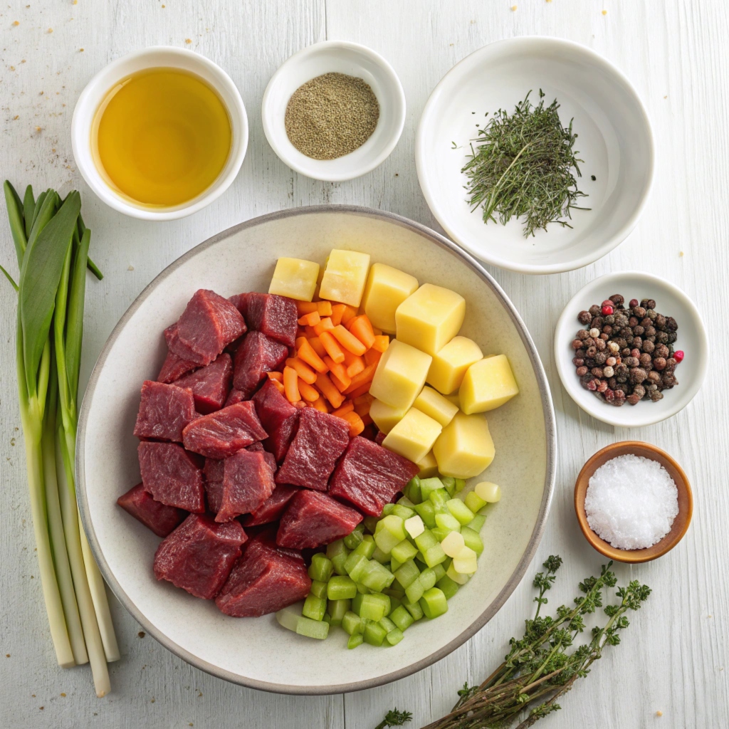 Greek Beef Soup (Kreatosoupa) Ingredients