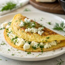 Greek Omelette with Feta cheese Recipe