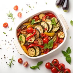 Delicious Briam recipe (Greek mixed Roasted Vegetables)