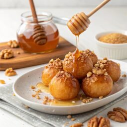 Loukoumades (Greek Donuts with Honey and Walnuts) Recipe