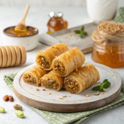 Greek baklava rolls (Saragli) Recipe