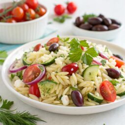 Greek Orzo Salad (Orzo feta salad) Recipe