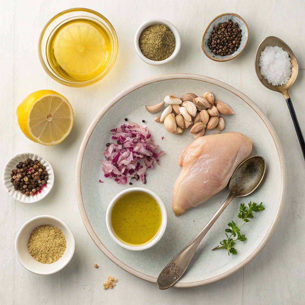 Ingredients for Crispy Greek Chicken Casserole