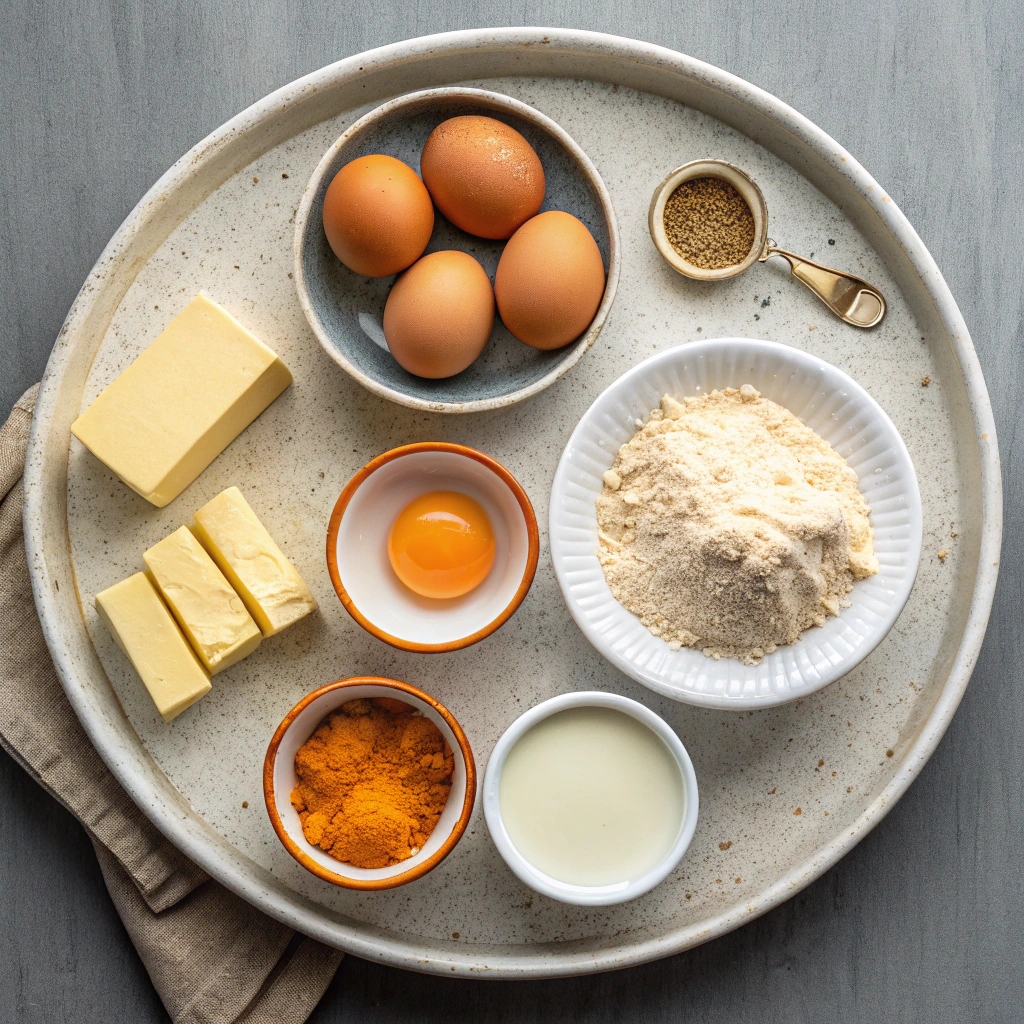 Ingredients for Greek Easter Cookies (Koulourakia)