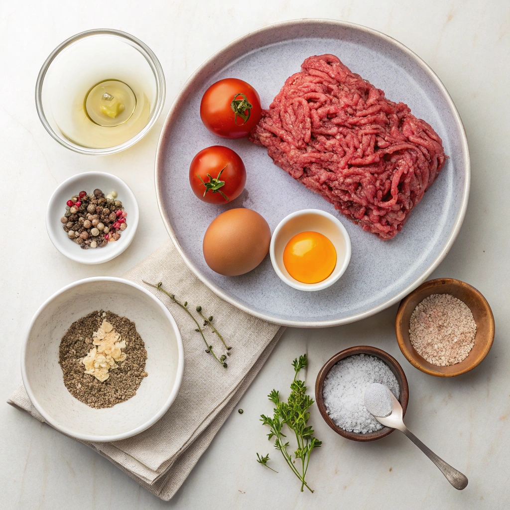 Ingredients for Classic Greek Burgers