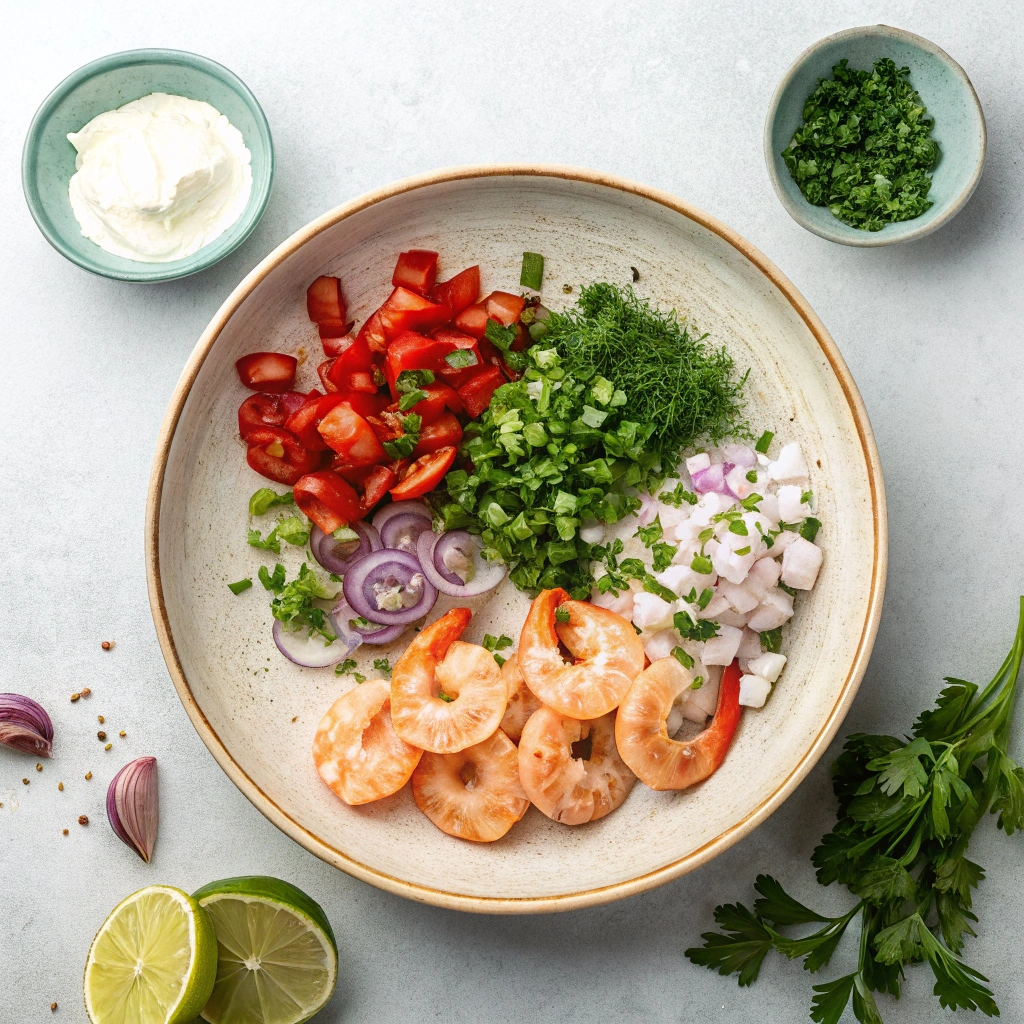 Ingredients for Greek Shrimp Saganaki