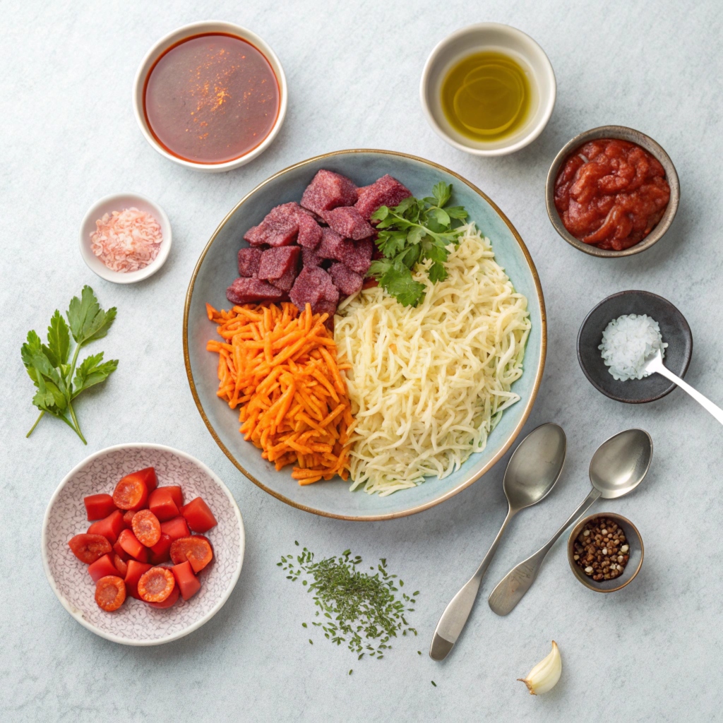 Ingredients for Greek Lamb Giouvetsi