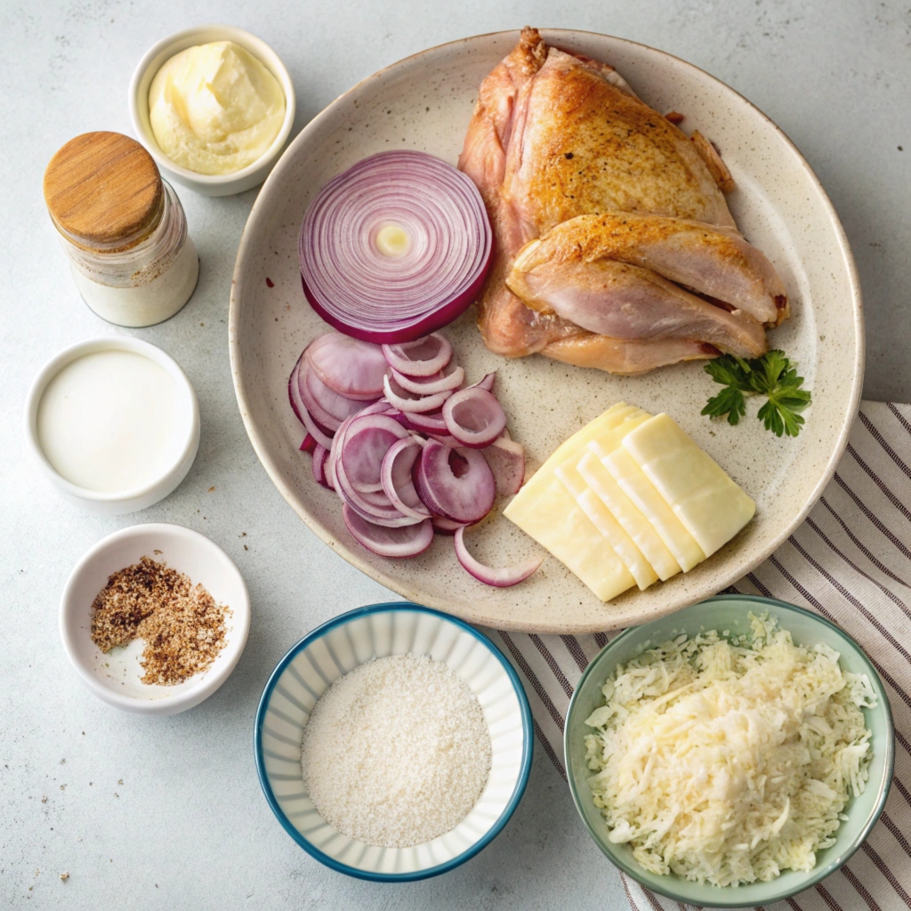 Ingredients for Greek Chicken Pie (Kotopita)