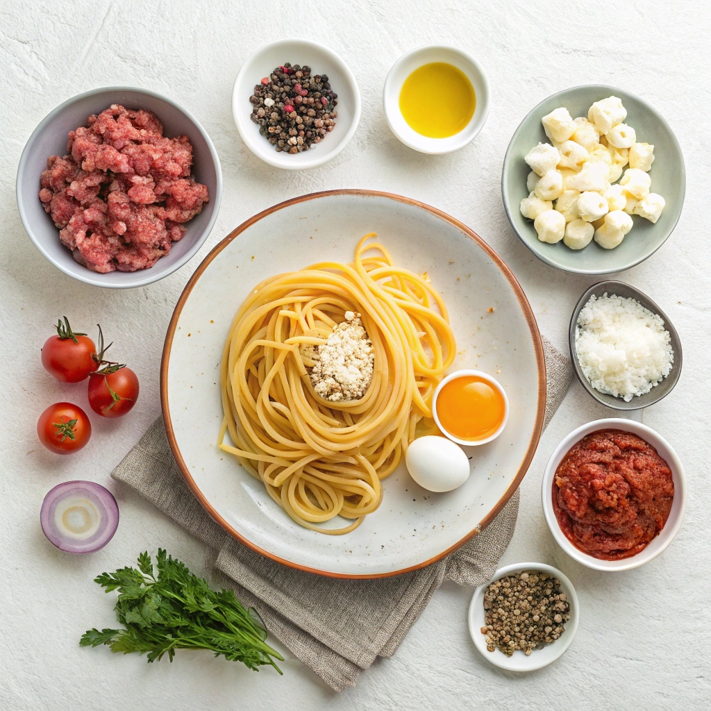 Ingredients for Greek Pastitsio