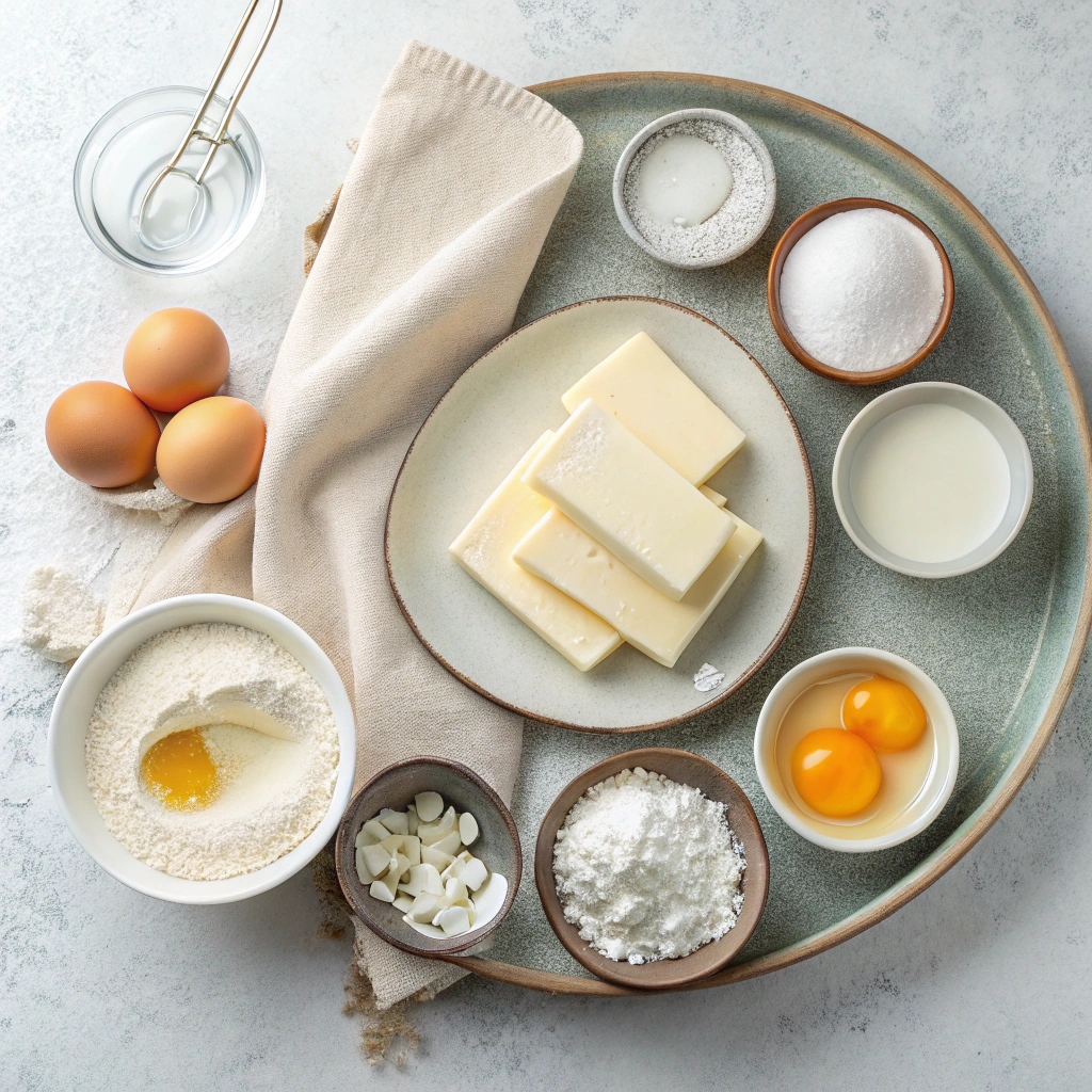 Ingredients for Phyllo Triangle Pastries