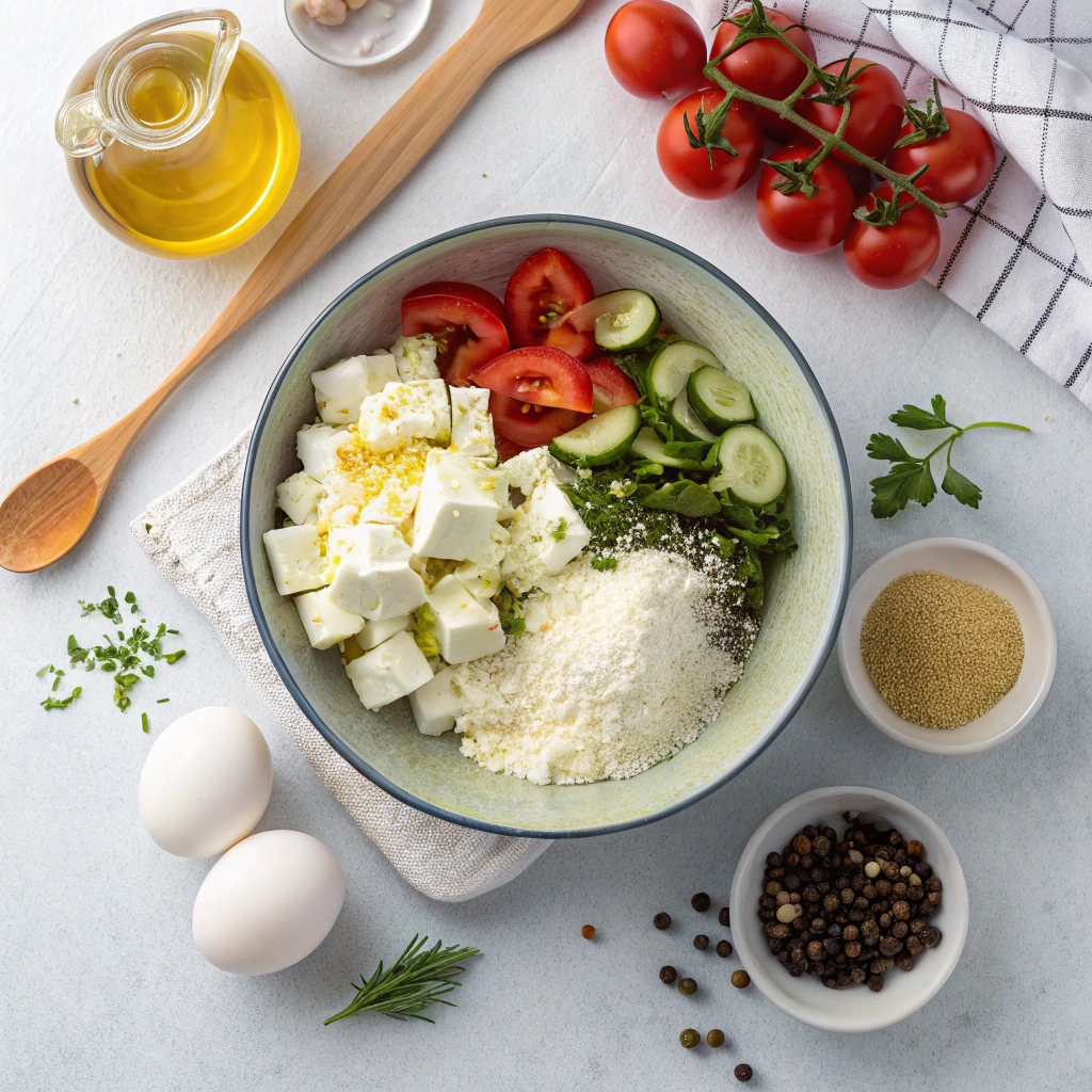 Classic Greek Tiropitakia Ingredients