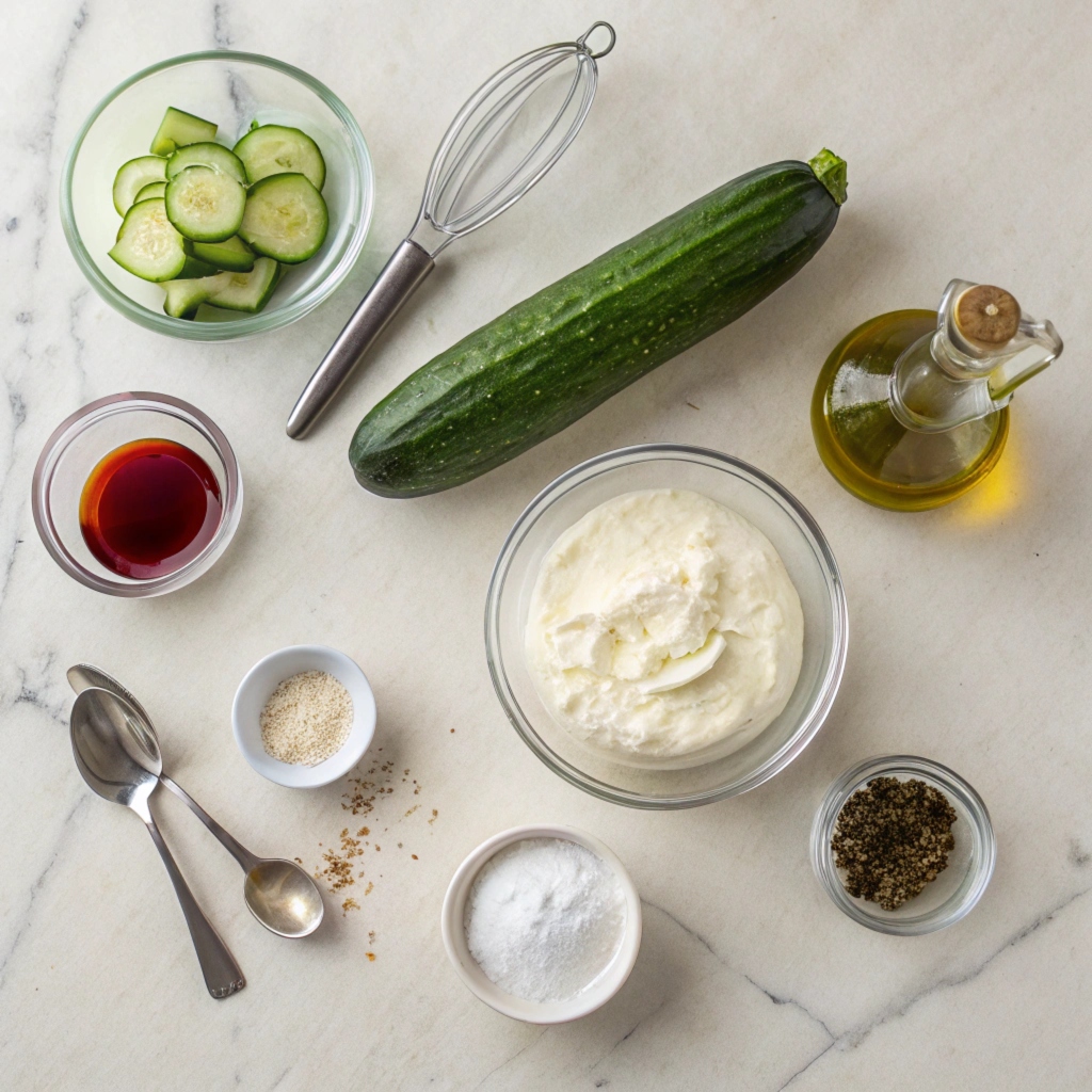 Ingredients for Authentic Greek Tzatziki