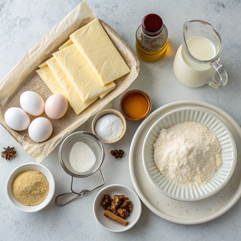 Greek Bougatsa Ingredients