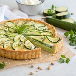 Traditional Zucchini pie with Feta cheese (Greek Kolokithopita) Recipe