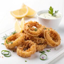 Crispy Fried Calamari (Kalamarakia Tiganita) Recipe