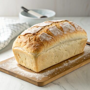 An easy bread for beginners with self raising flour! Recipe