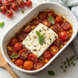 Feta Bouyiourdi (Spicy Greek Baked Feta with Tomatoes) Recipe