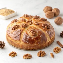 Christopsomo (Greek Christmas Bread with Walnuts) Recipe