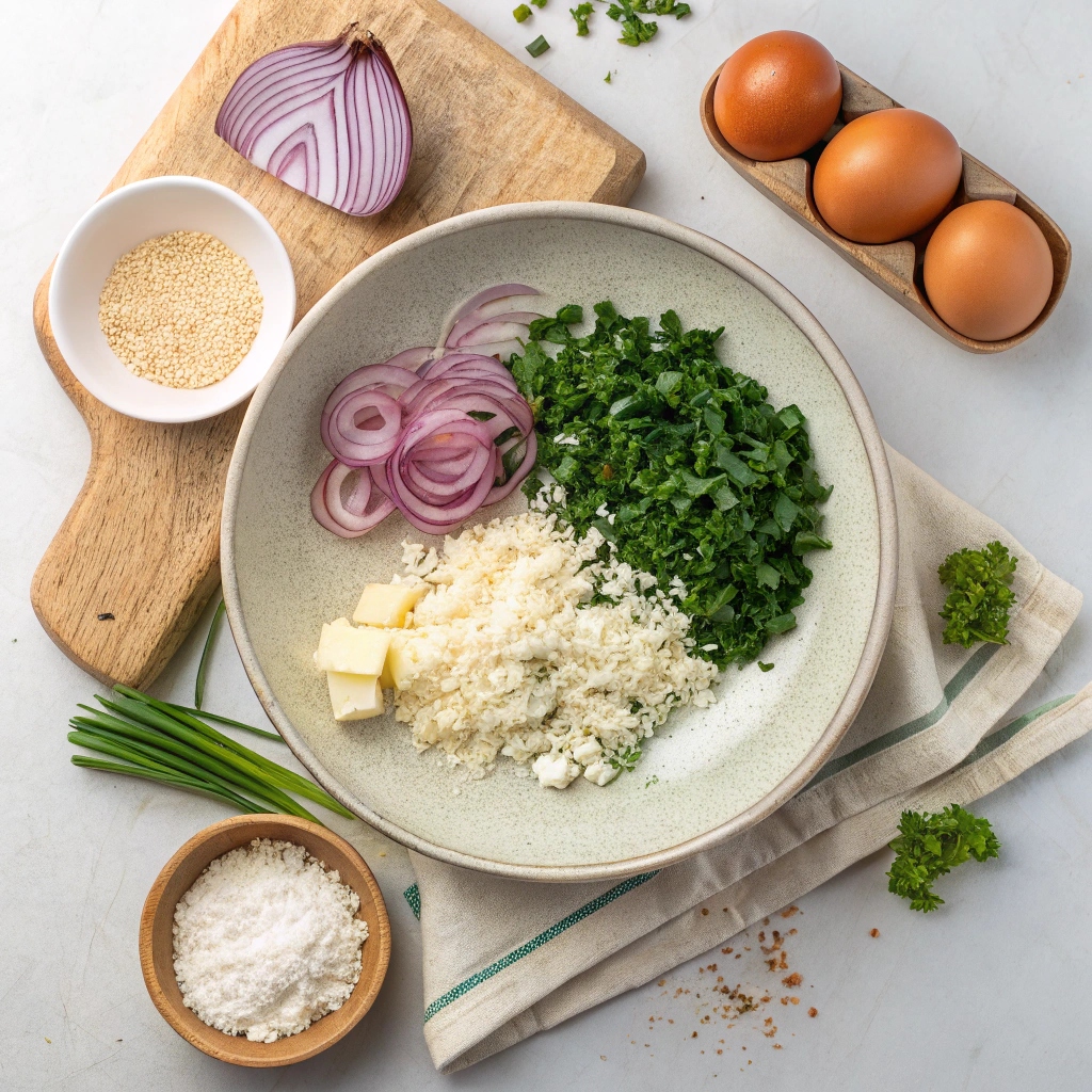 Ingredients for Greek Spinach Pie