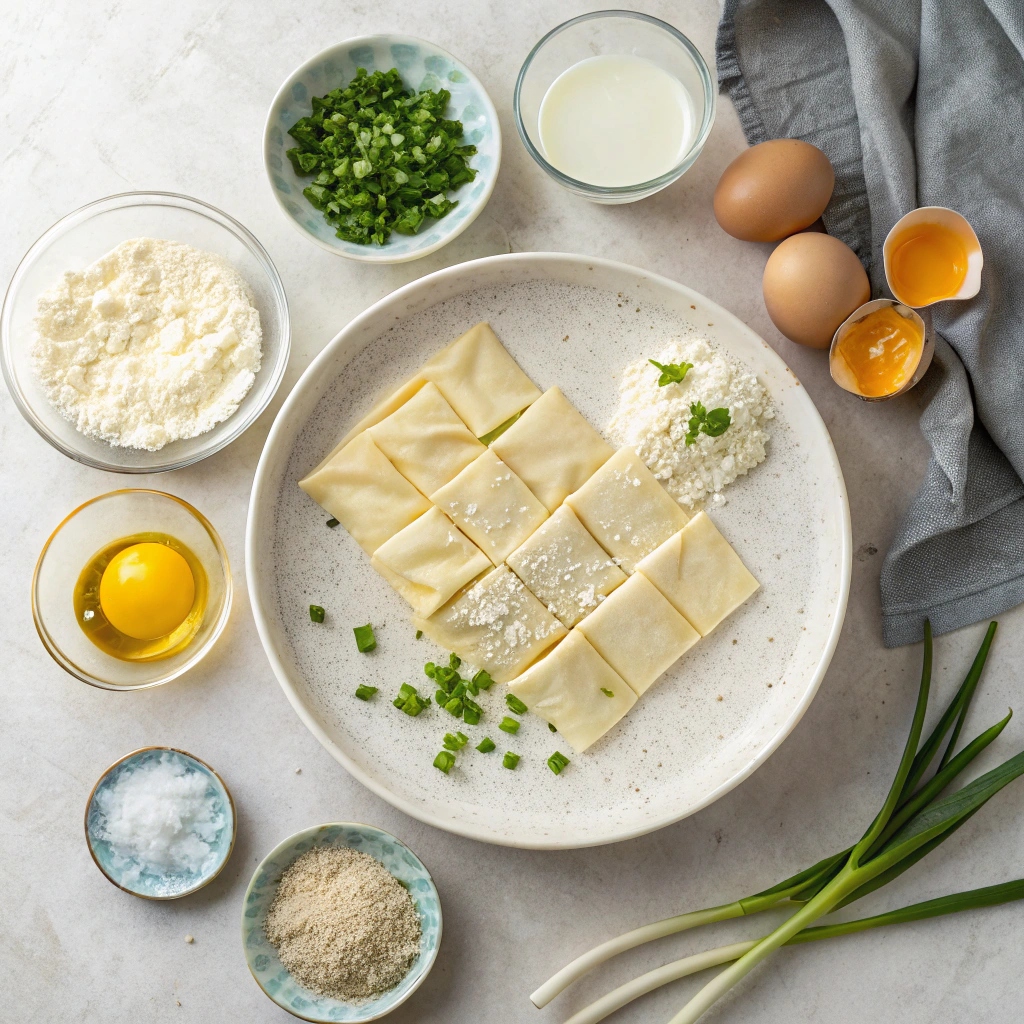 Ingredients for Traditional Greek Leek Pie (Prasopita)