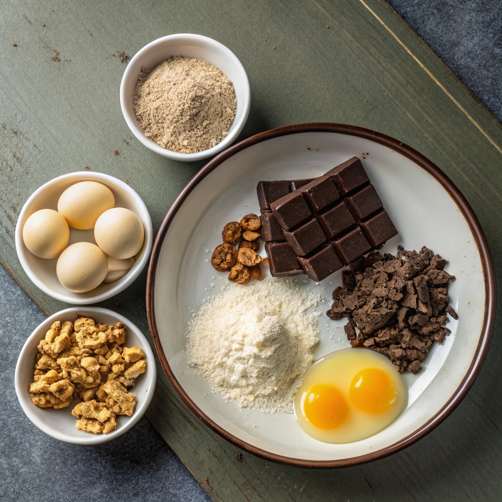 Ingredients for Greek Olive Oil Brownies