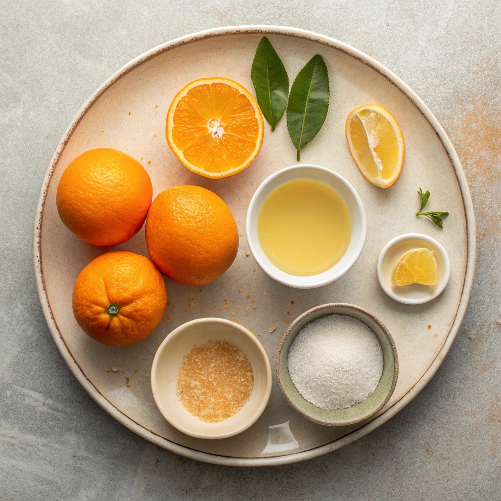 Ingredients for Orange Peel Preserve