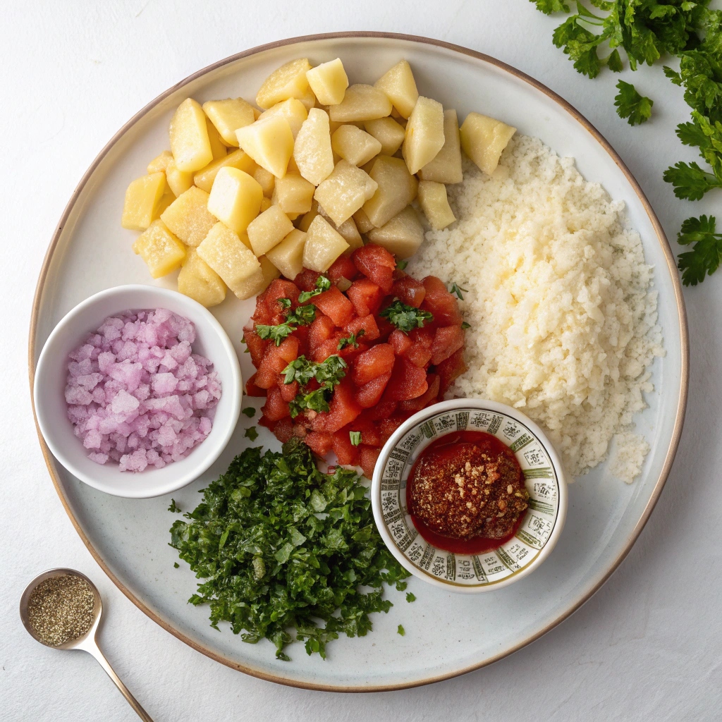 Ingredients for Country-style Greek Potato Stew