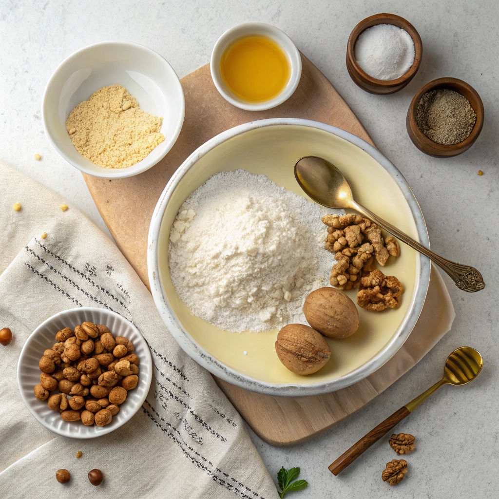 Ingredients for Christopsomo (Greek Christmas Bread)