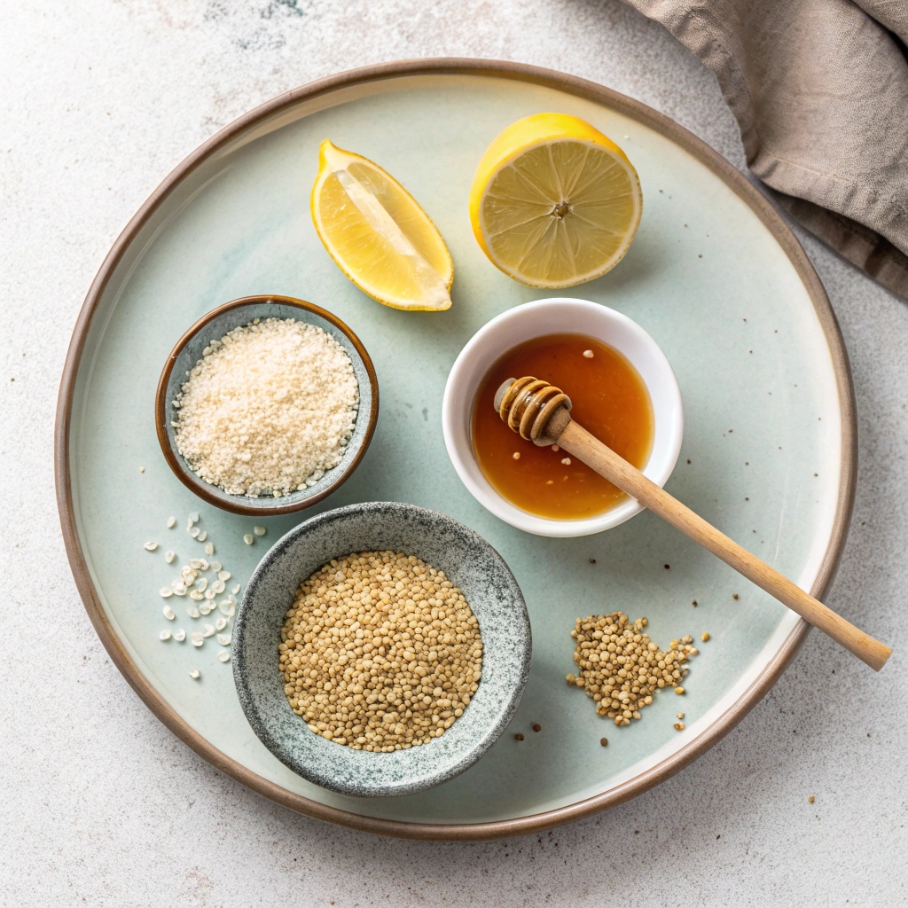 Ingredients for Greek Honey Sesame Bars