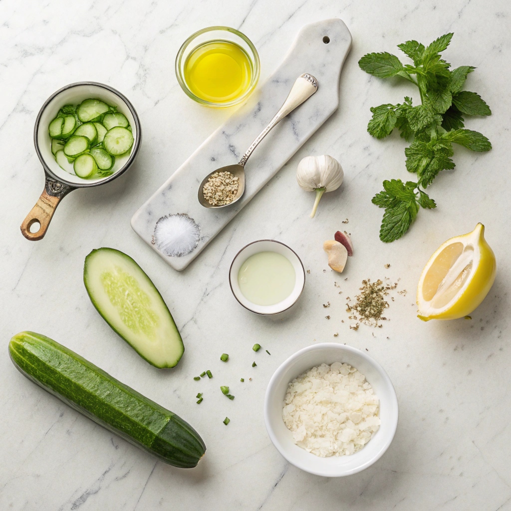 Ingredients for Cypriot Talatouri